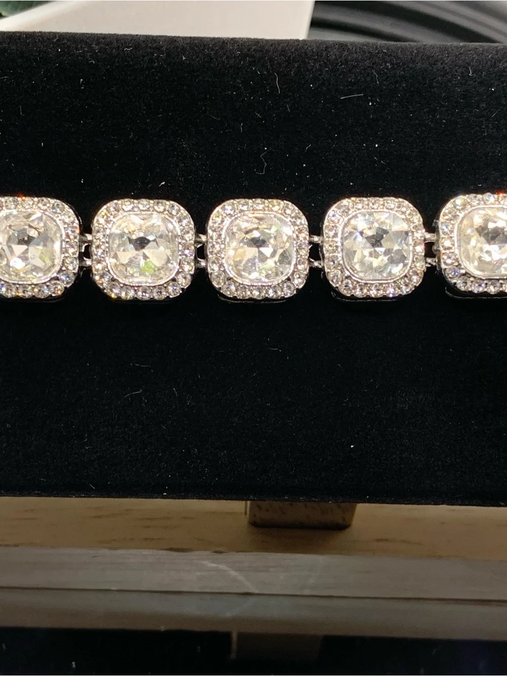 Invicta cushion cut tennis bracelet
